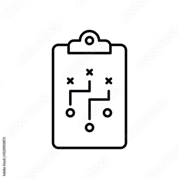 Obraz Game Plan  Vector icon