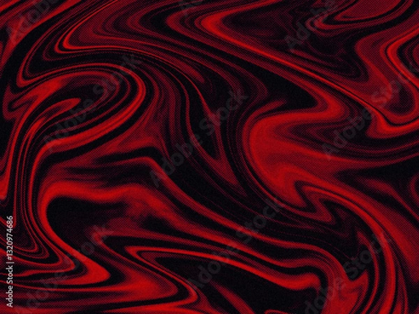 Obraz Red liquid pattern with halftone Pattern and noise effect