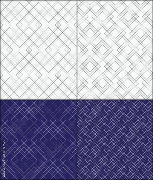 Fototapeta Geometric modern seamless pattern vector background