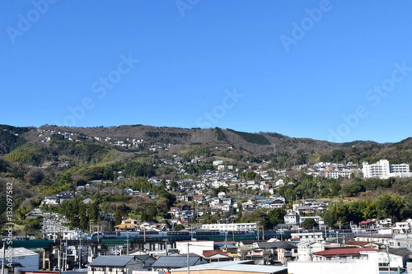 Obraz 伊東の山側の街並み