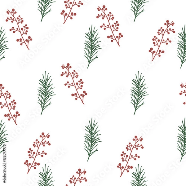 Obraz Seamless floral Pattern. Sketch.