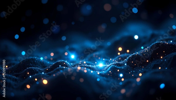 Obraz Abstract Blue Background – A Calm and Elegant Design