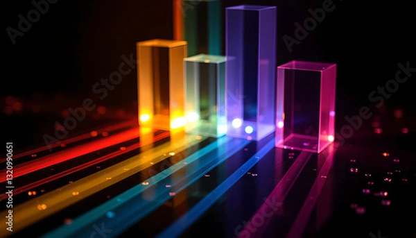 Obraz Abstract Background with Colorful Lines – A Dynamic and Vibrant Design