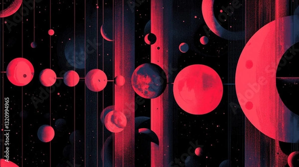 Obraz Moon Cosmic exploration visual art