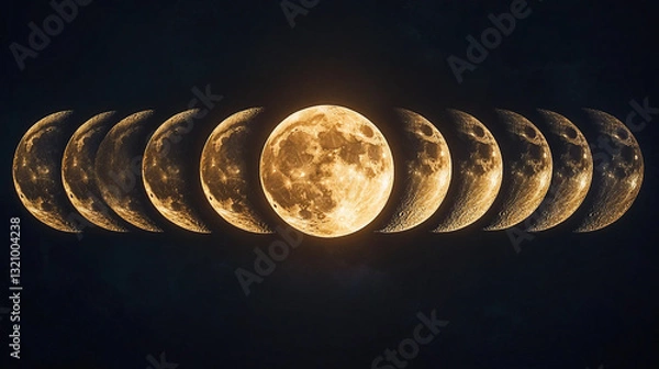 Obraz Moon Cosmic exploration visual art