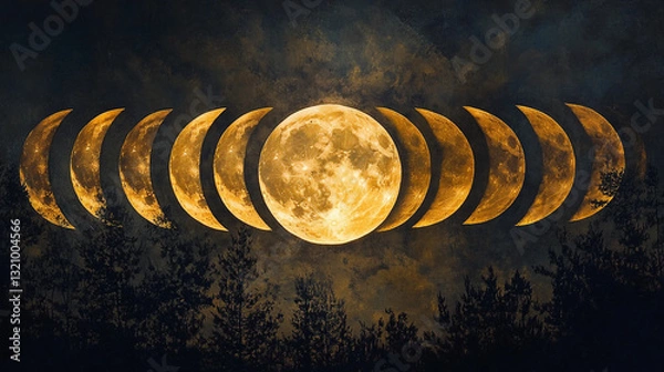 Obraz Moon Cosmic exploration visual art