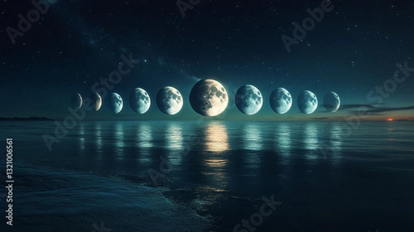 Obraz Moon Cosmic exploration visual art