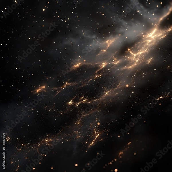 Fototapeta Cosmic Nebula Glowing gas clouds in space.  Space exploration background