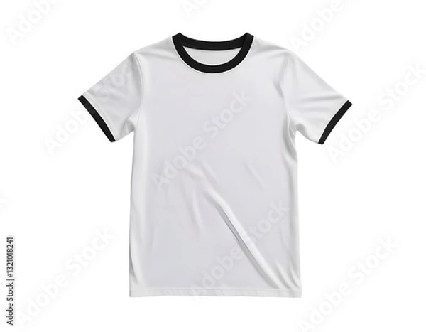 Fototapeta Blank t-shirt mockup, front view, isolated on transparent background