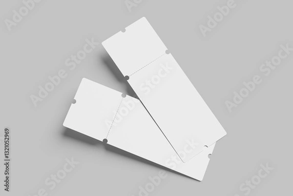 Obraz TICKET MOCKUP BLANK BACKGROUND