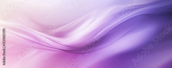 Fototapeta Abstract purple and pink gradient waves creating a soft fluid pastel background