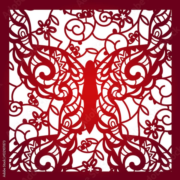 Obraz Laser cut vector template