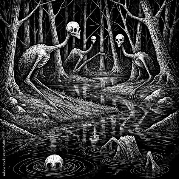 Fototapeta The images may seem a bit unsettling at first, but that's okay. They reflect the sometimes-challenging nature of anxiety. But by coloring, you're not just filling in lines; you're bringing light to th