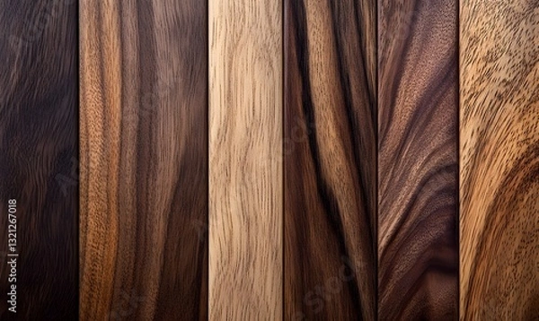 Obraz a close-up of different wood textures.