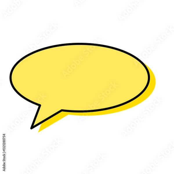 Obraz Chat bubble in yellow
