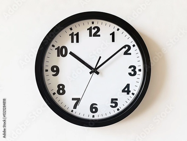 Fototapeta Modern wall clock showing specific time