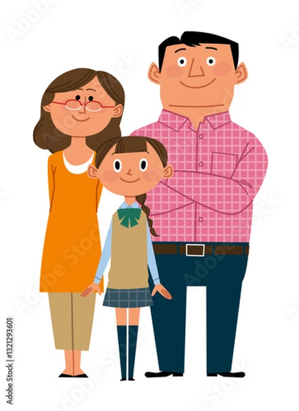 Obraz 中高生の子供を持つ夫婦