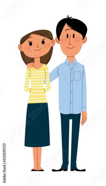 Obraz 私服姿のカップル