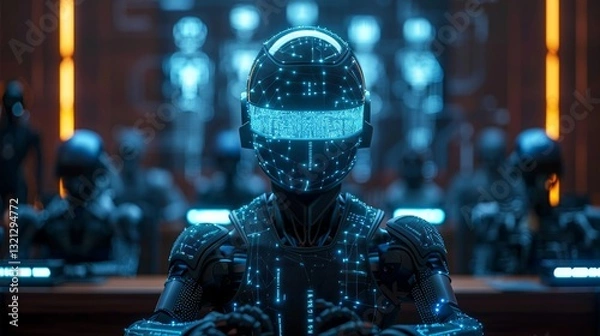 Obraz Innovative virtual trial using AI holograms in augmented judiciary settings