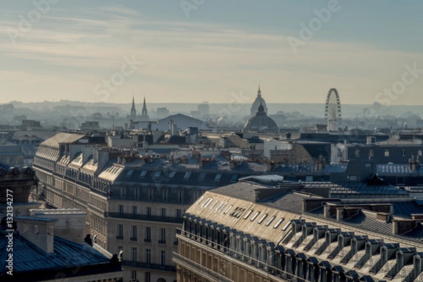 Obraz View of the roofs of Paris.