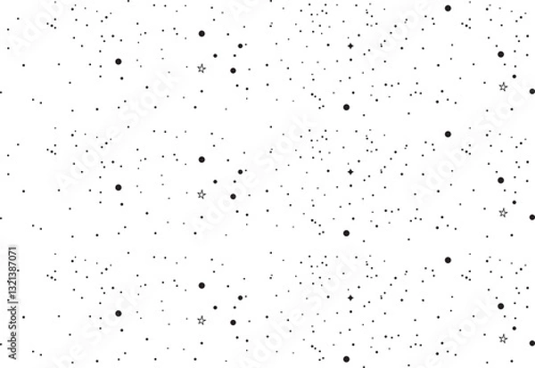 Obraz Modern Geometric Star Pattern. Vector Star Pattern Background Drawn by Hand - Vector
