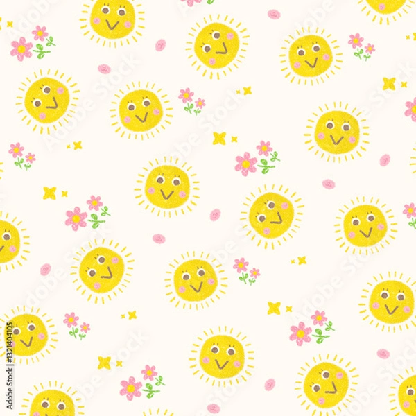 Obraz seamless pattern with sun