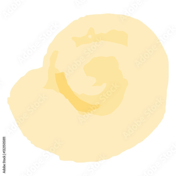 Obraz shell shark eye watercolor.