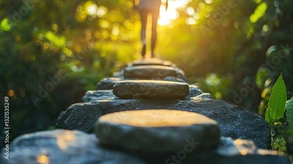 Fototapeta the journey of a student from beginner to advanced levels.