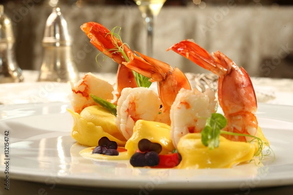 Obraz Fine dining restaurant dish