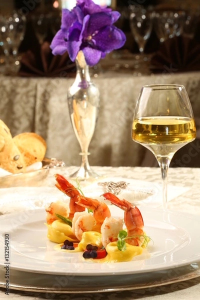 Obraz Fine dining restaurant dish