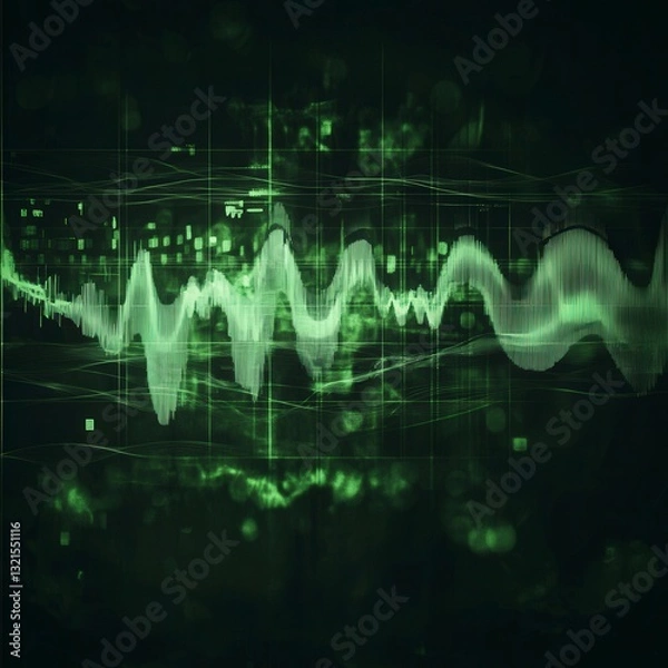 Fototapeta Abstract Data Visualization: A Dynamic Display of Complex Information