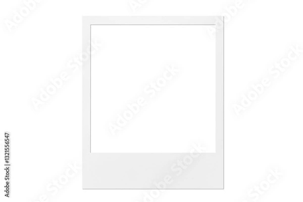 Obraz photo card made of paper like a polaroid card on the png backgrounds