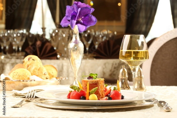 Obraz Fine dining restaurant dish