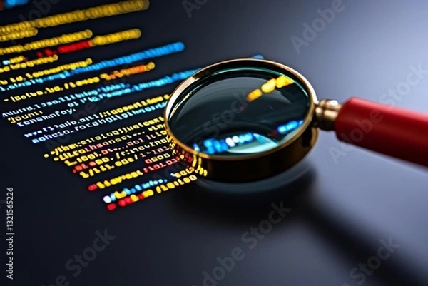 Fototapeta minimal photostock of a  Real Python code developing screen