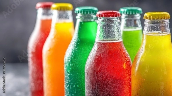 Fototapeta Refreshing Beverage Display