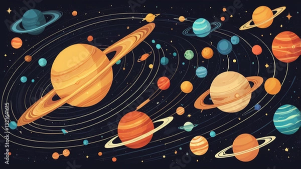 Fototapeta seamless background with space