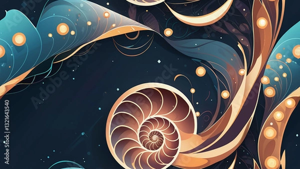 Fototapeta abstract background with spiral