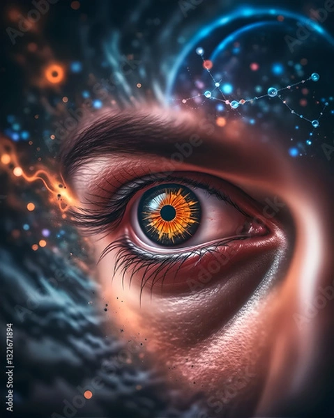 Obraz eye in space