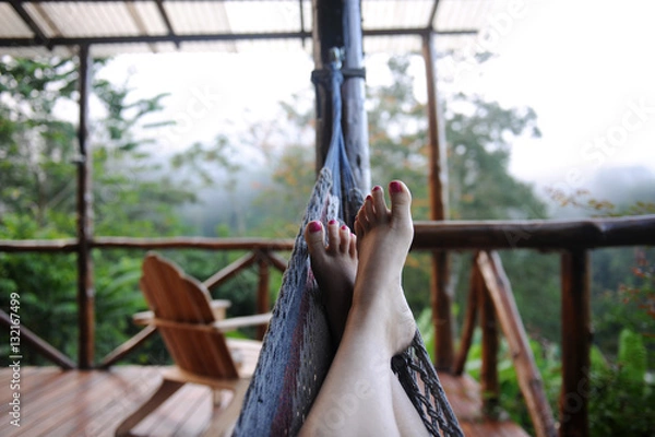 Obraz Relaxing in a hammock
