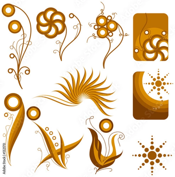 Obraz nature design element. flowers part 2