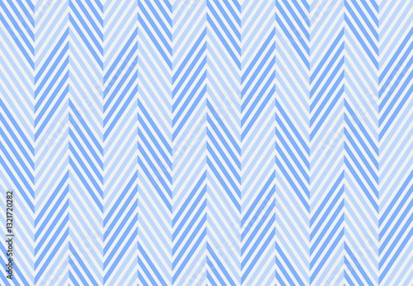 Fototapeta Abstract seamless geometric wave line background chevron pattern blue and white color. Vector.