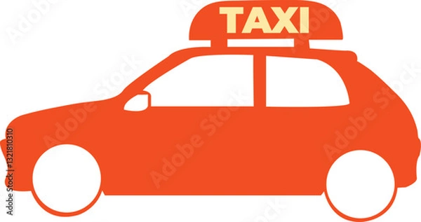 Obraz Icon and element Taxi delivery , logistic of commercial, business, driver, transpor public, moving