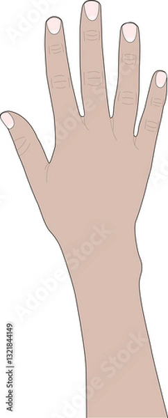 Obraz Human hand raised up