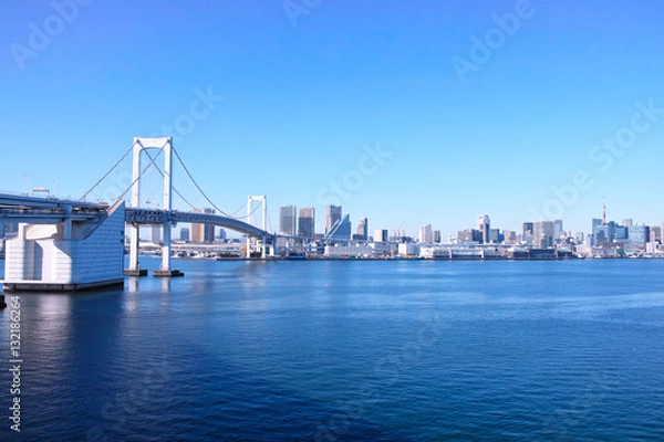 Fototapeta レインボーブリッジ遊歩道から見た風景