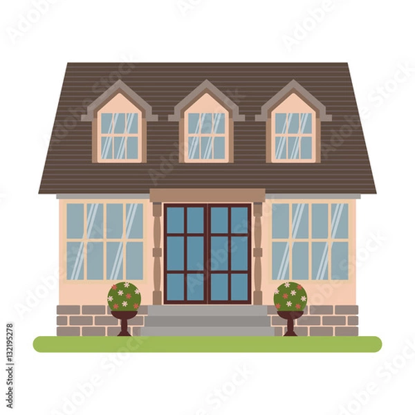 Obraz Cape cod house vector