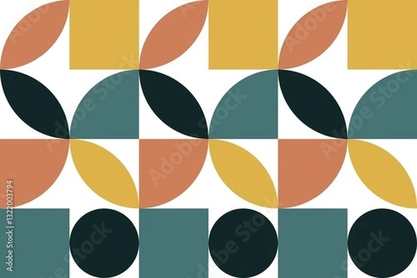 Fototapeta Warm tones and cool contrasts. The interplay of earthy tones and deep greens creates a visually striking effect. A harmonious blend.