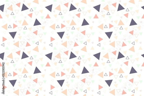 Fototapeta A colorful, playful pattern that's sure to brighten your day.  Geometric shapes in a happy dance.