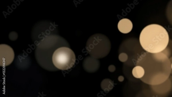 Fototapeta Abstract bokeh lights in dark background
