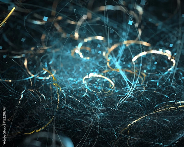 Fototapeta Abstract background particles