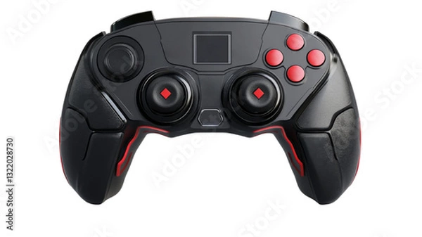 Fototapeta Modern wireless game controller isolated on transparent background